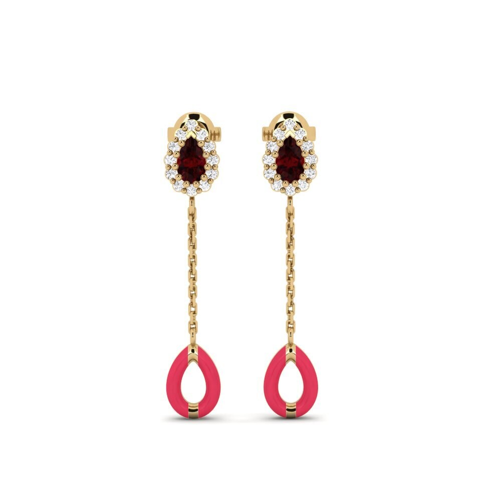 Garnet Women's Earring Groton - A