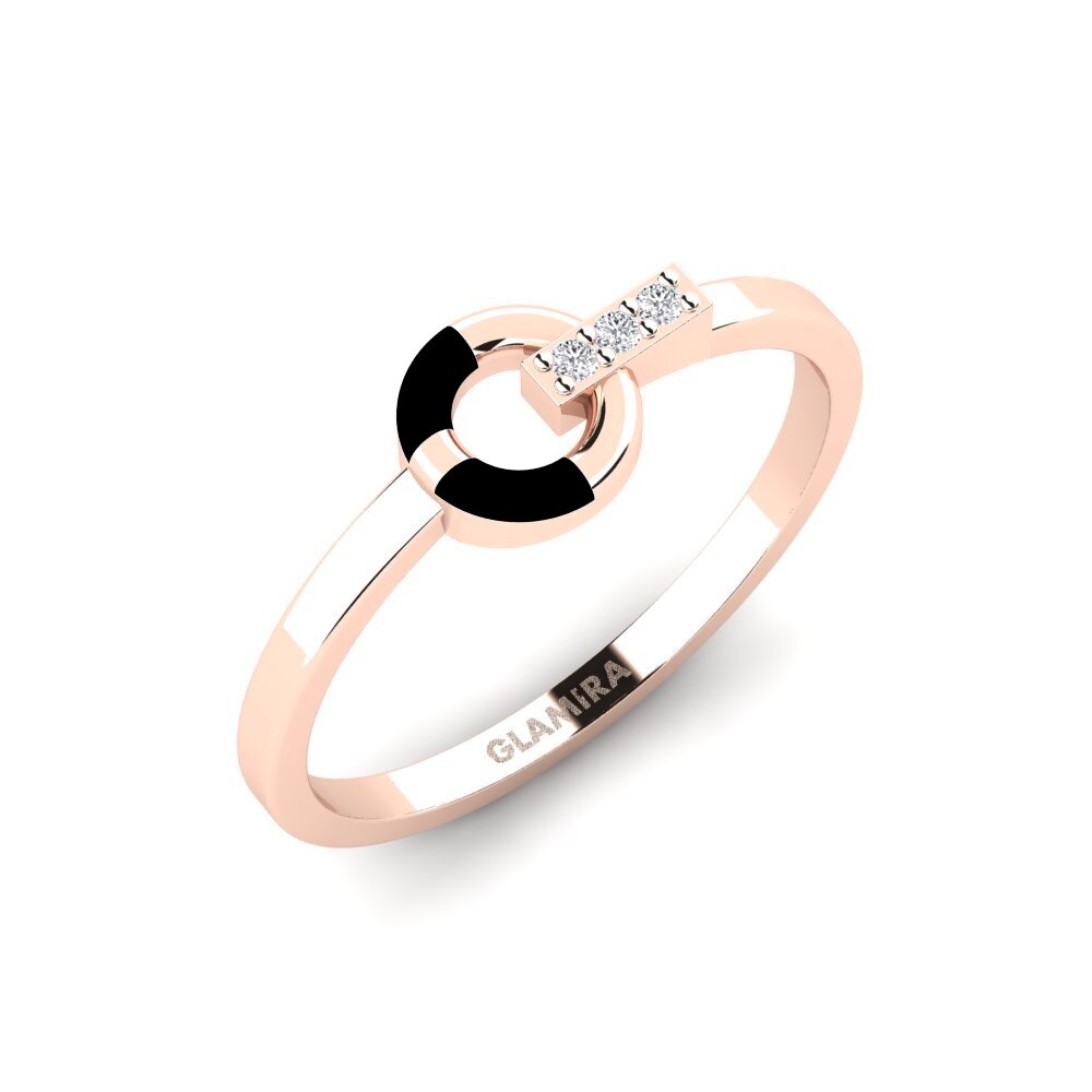 14k Oro Rosa Anillo Incorporate
