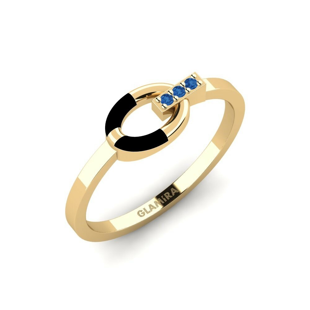 0.024 重量（克拉） 施華洛世奇深藍水晶 戒指 Incorporation