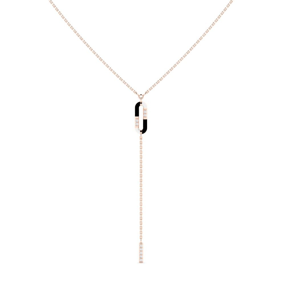 Lariat 14k レッドゴールド ネックレス