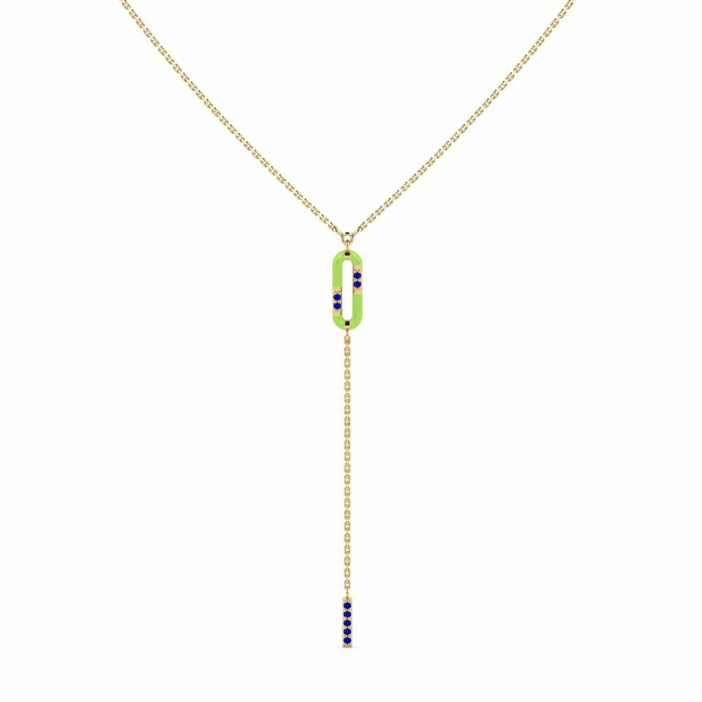 Vàng 18K Đá Sapphire Dây chuyền nữ Souda