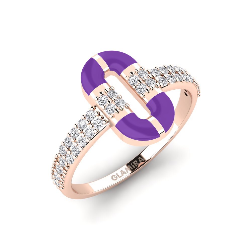 14ct Rose Gold Ring Thassos