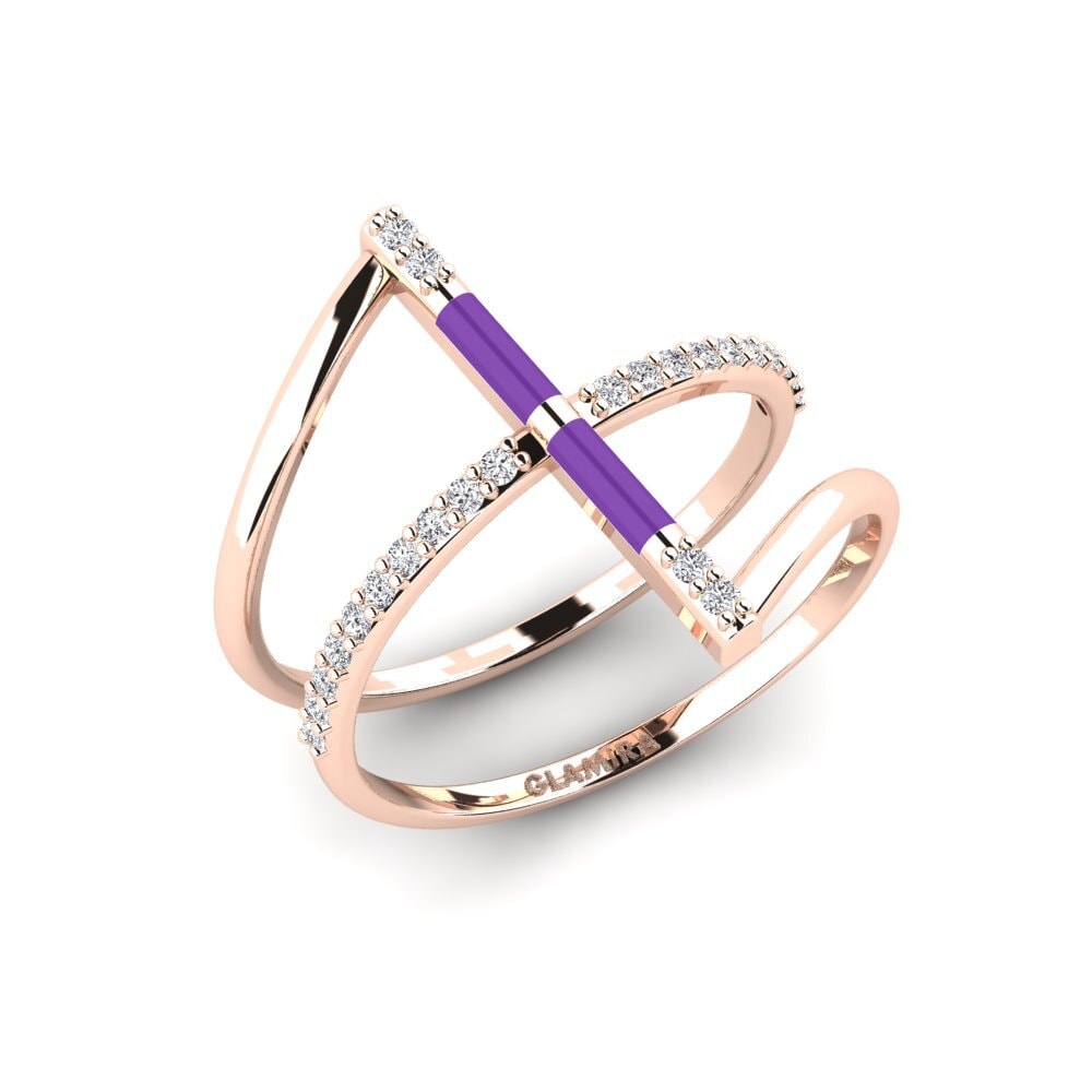 14ct Rose Gold Ring Aegina