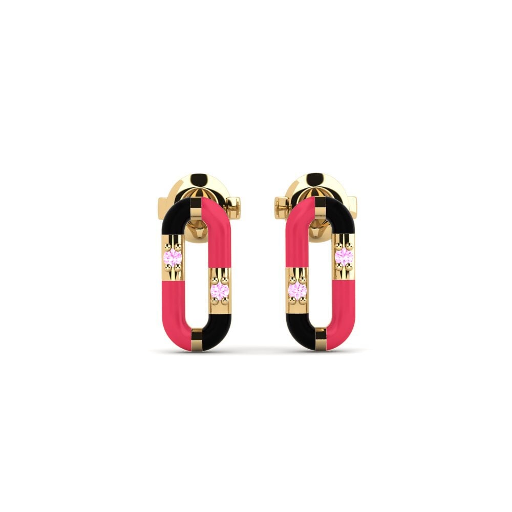 Studs Pink Sapphire Earrings