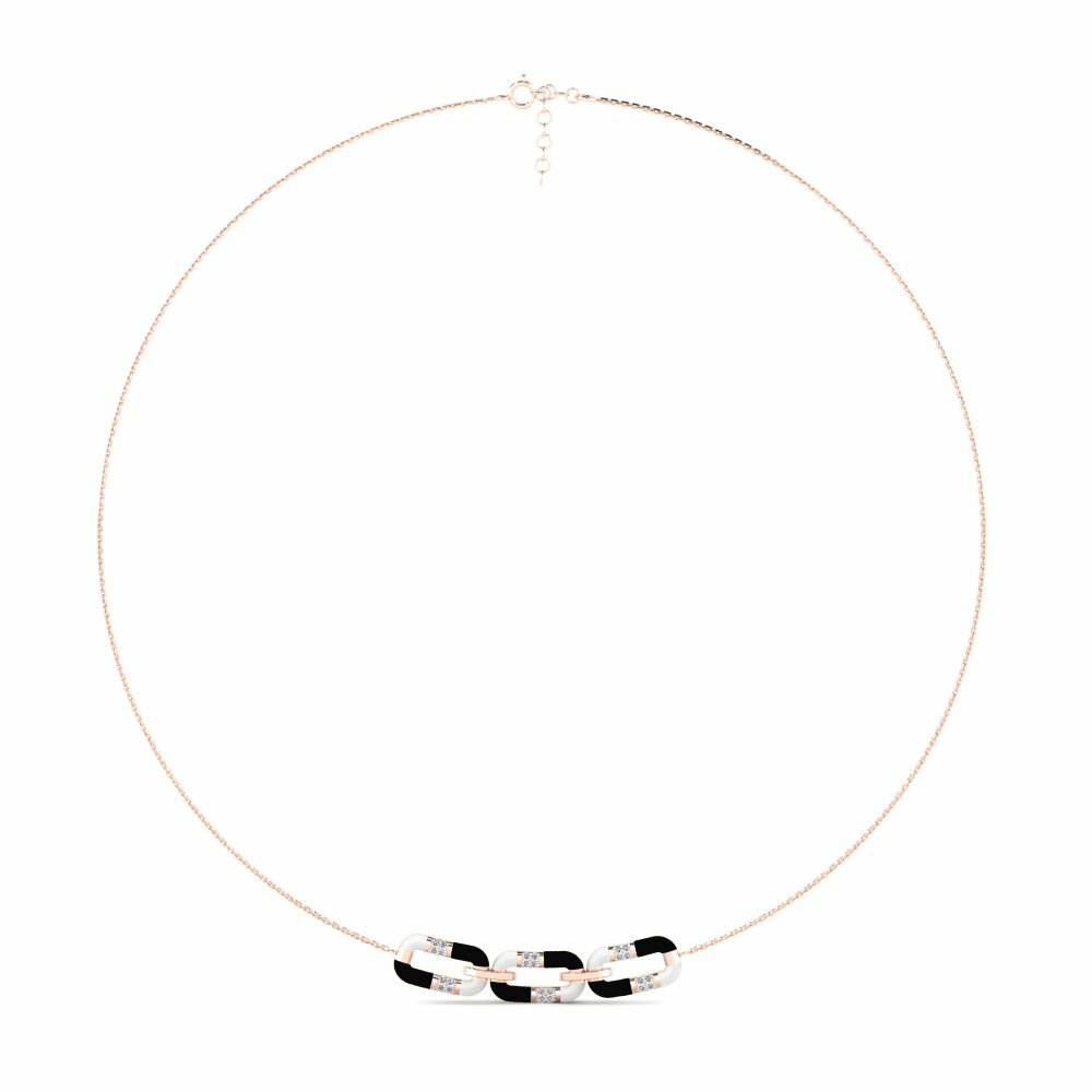 Vàng Hồng 18K Đá Zirconia Dây chuyền nữ Aspros