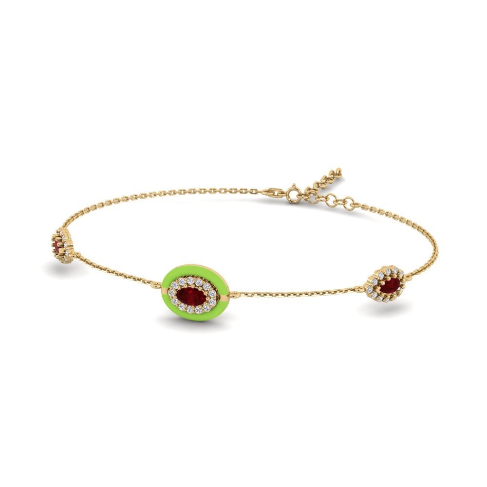 Red Zirconia Women's Bracelet Benwood