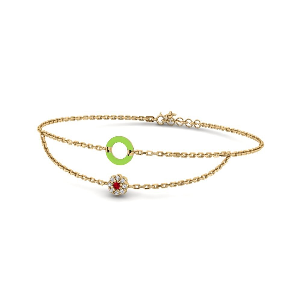 Red Zirconia Women's Bracelet Bowdon