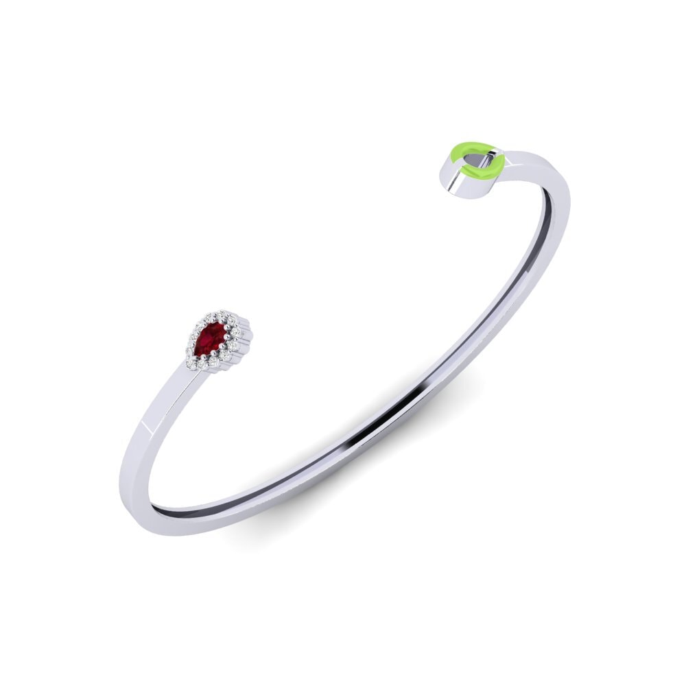 18ct White Gold Ruby Women's Bracelet Bremen