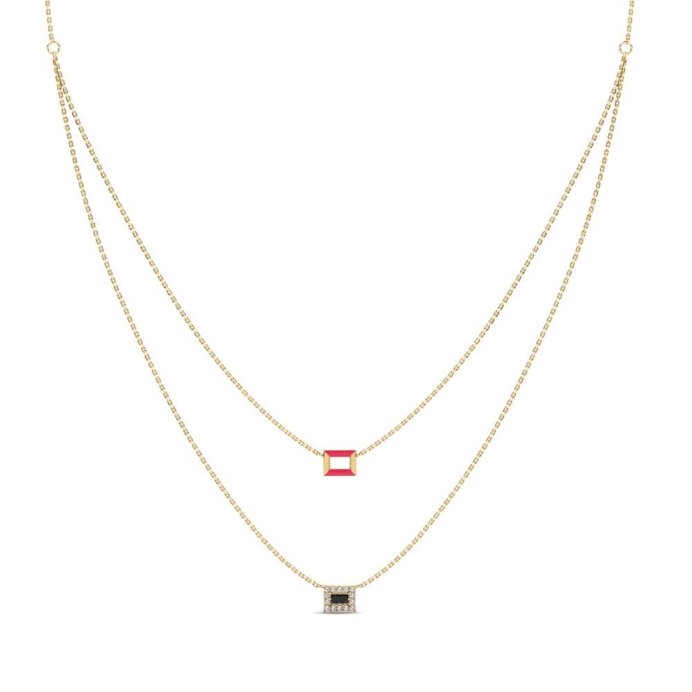 Black Sapphire Women's Necklace Dacula