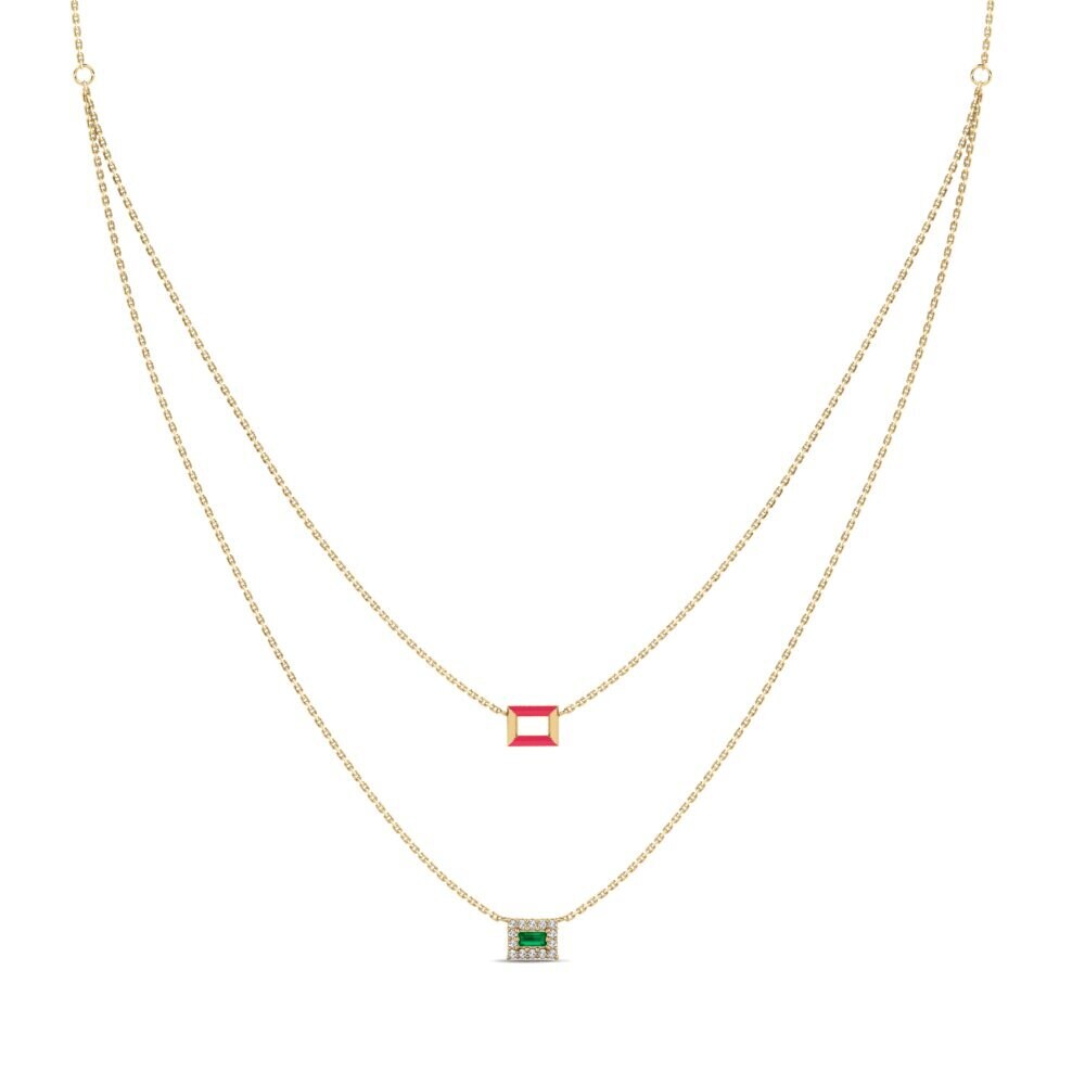 Green Zirconia Women's Necklace Dacula