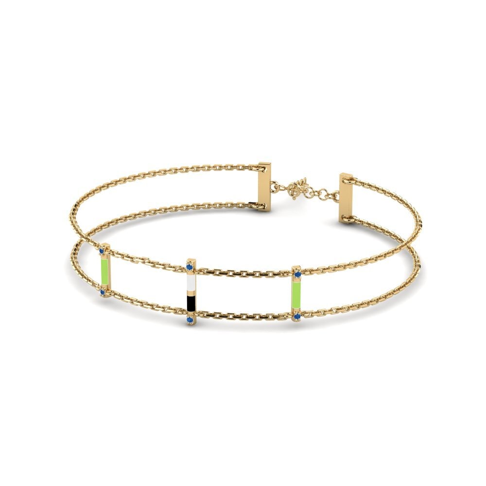 Circonita Azul Oscuro Pulsera de Mujer Gavdopoula