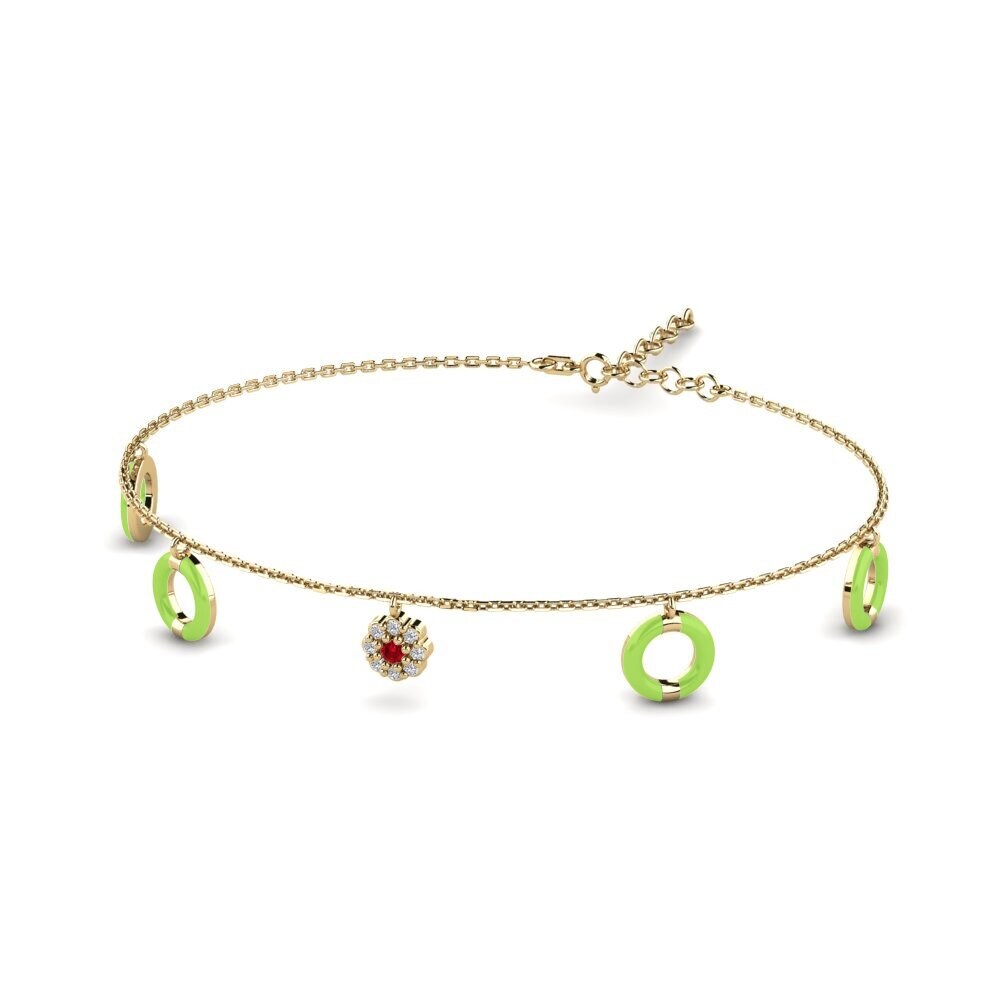 Red Zirconia Women's Bracelet Genoa