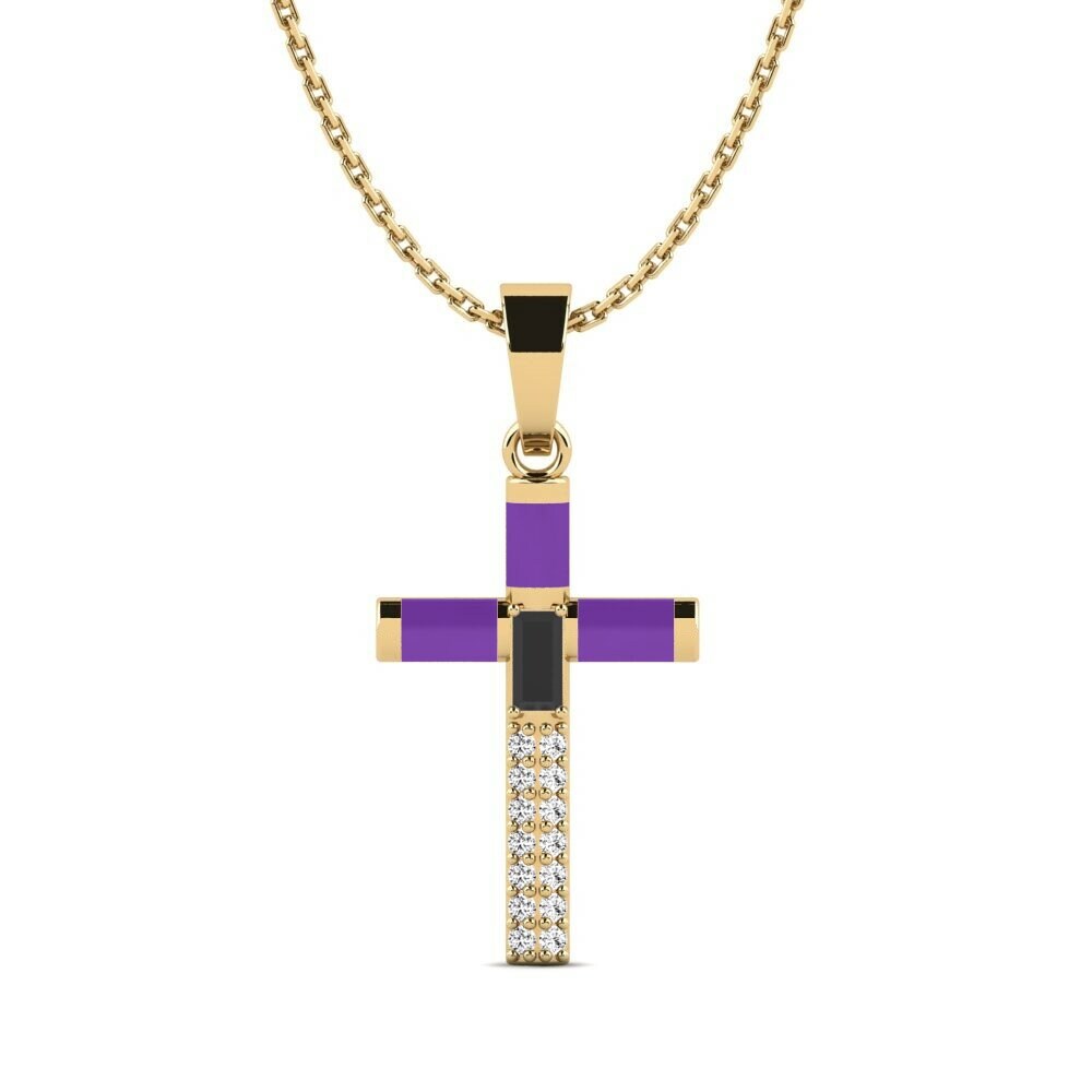 Cross Black Onyx Women's Pendant Gianysada