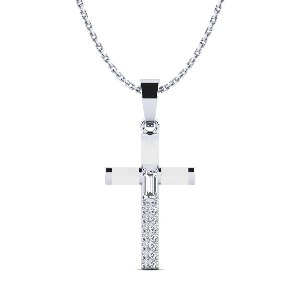 18ct White Gold Women's Pendant Gianysada