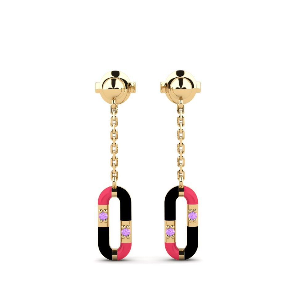 Drops & Dangle Amethyst Earrings