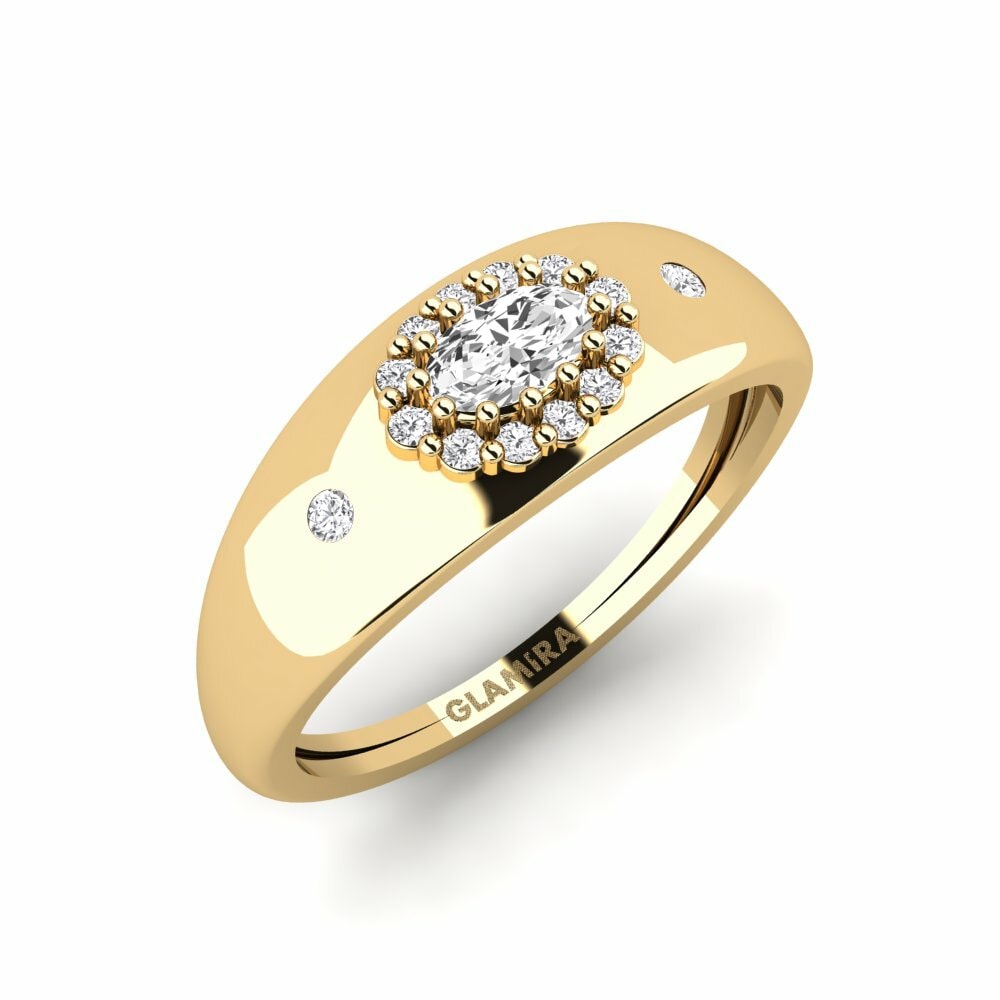 Saphir Blanc Bague Hartly