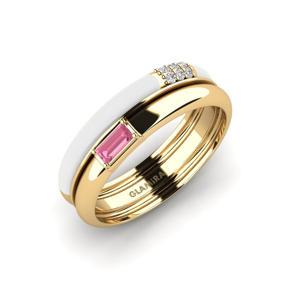 Saphir Rose Bague Limnos