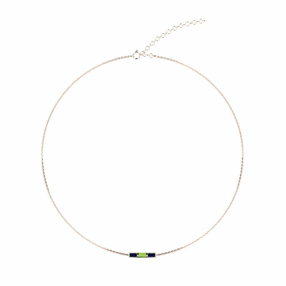 Vàng Hồng 18K Đá Sapphire Dây chuyền choker nữ Macheres