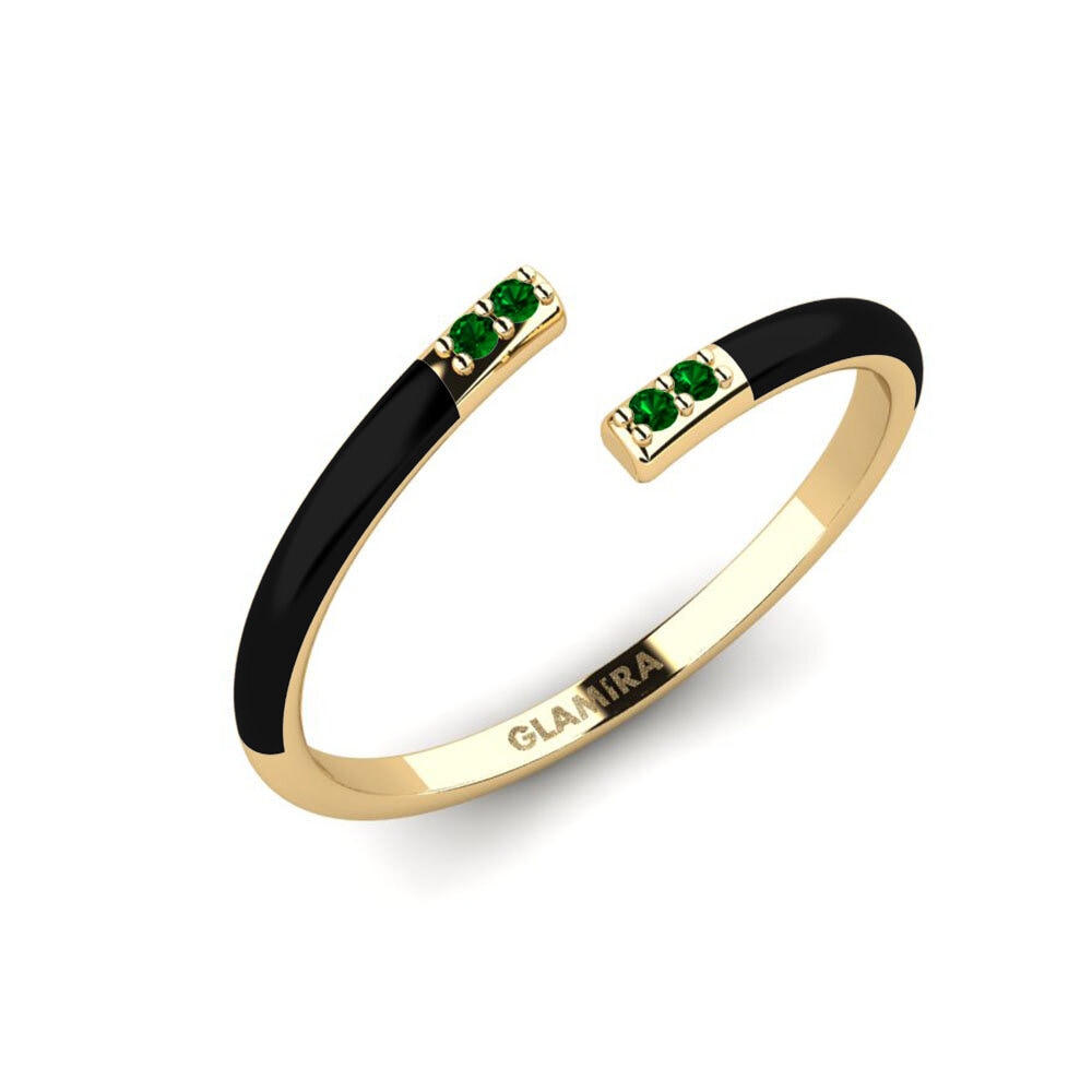 Grüner Zirkonia Ring Rhodes