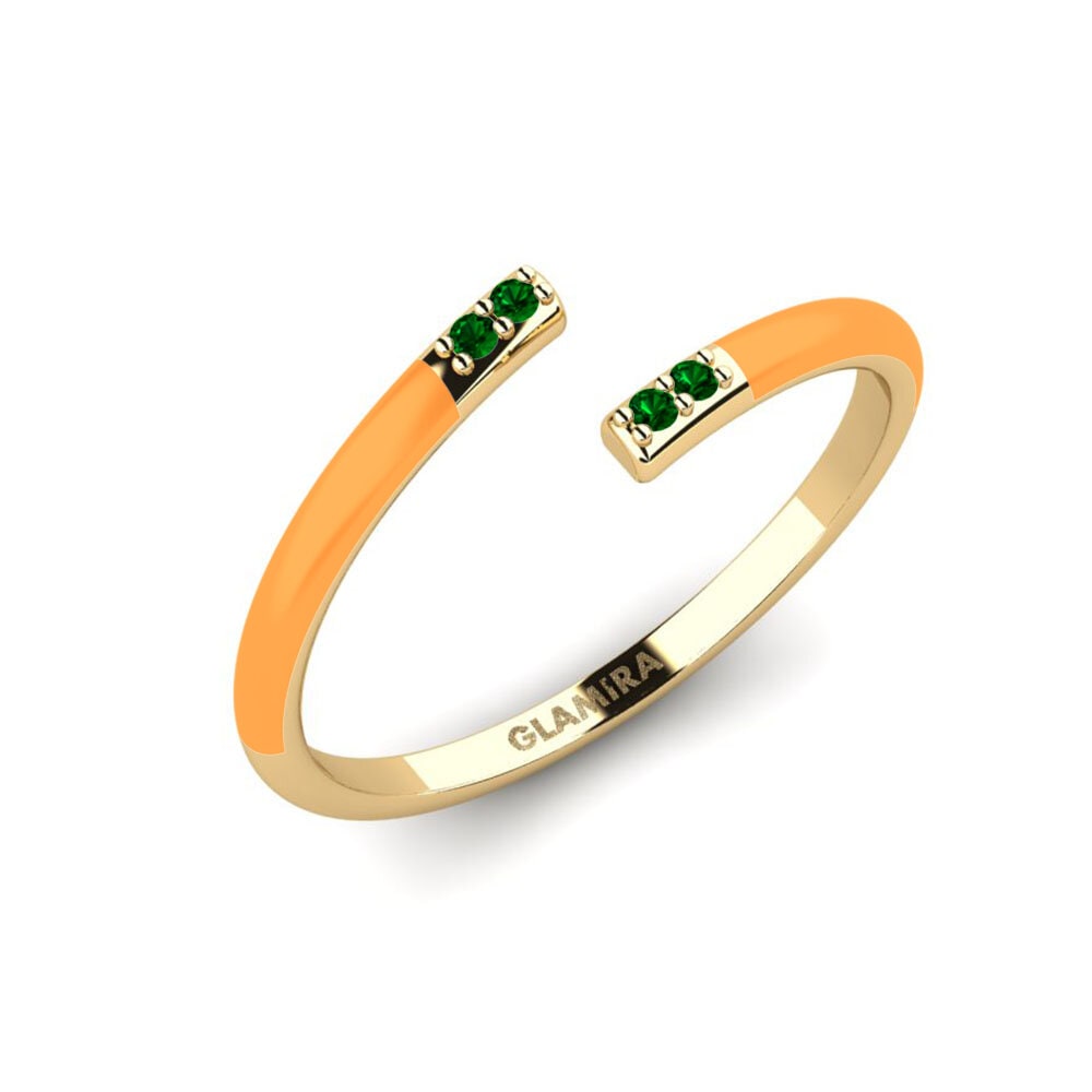Grüner Zirkonia Ring Rhodes