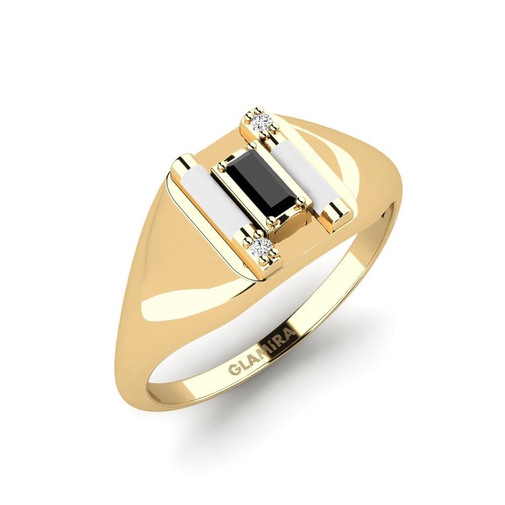 Schwarzer Onyx Ring Skyro