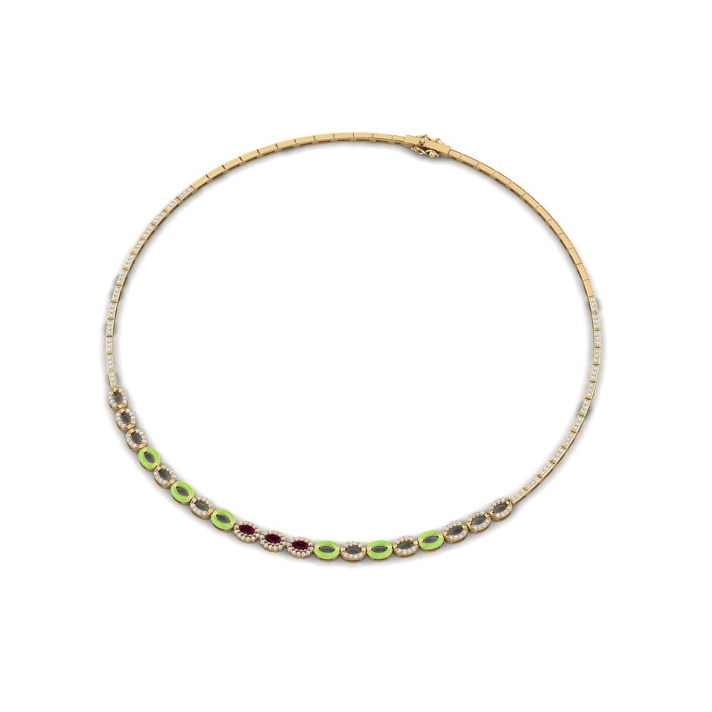 Rhodolite Garnet Collier Walsh