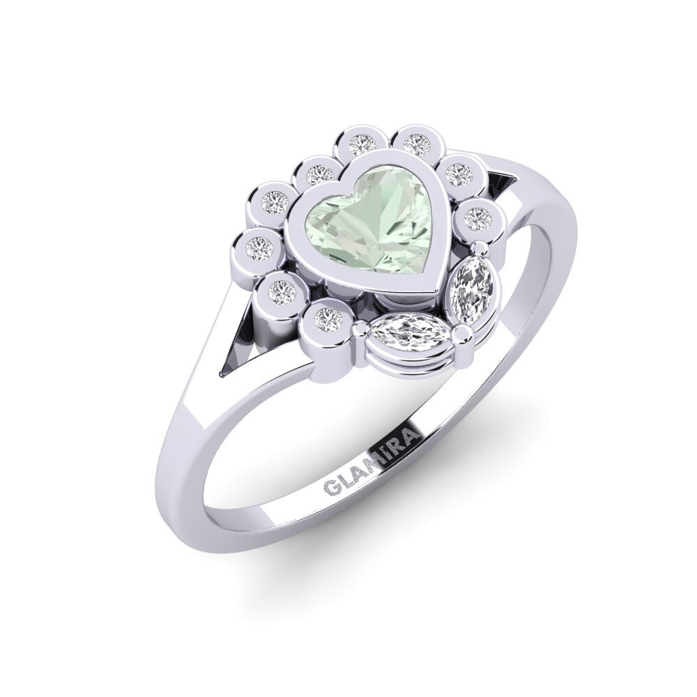 Green Amethyst Ring Cadw