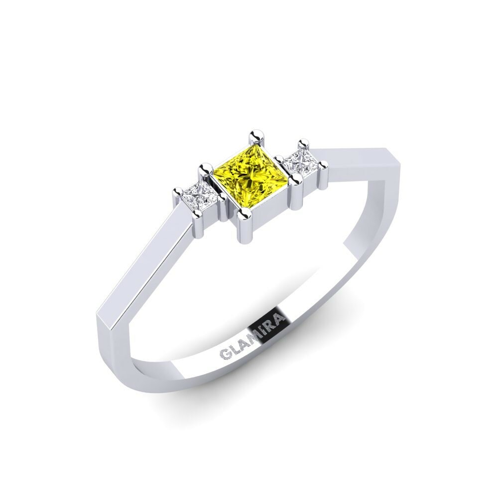Diamant Jaune Bague Damlatis