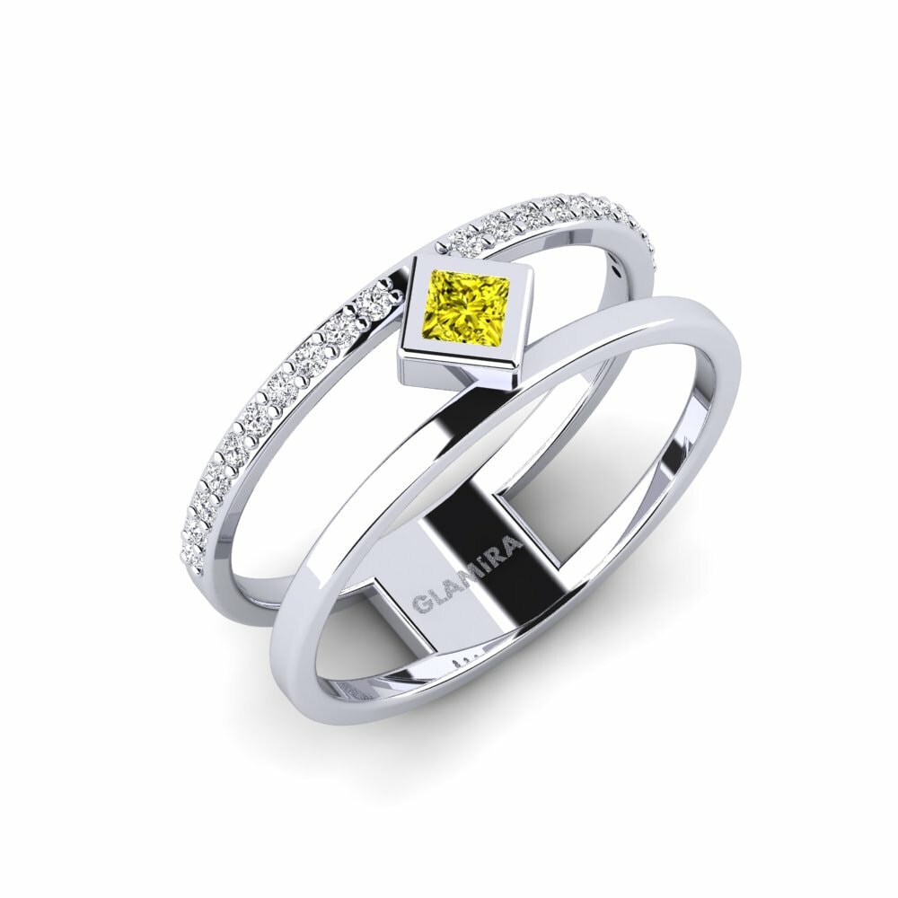 Diamant Jaune Bague Elcarpio