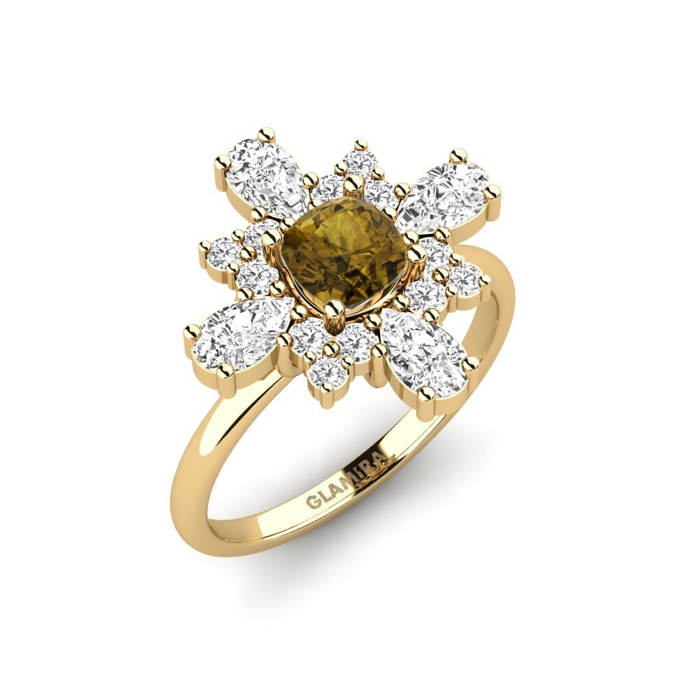 Brown Zircon Ring Etretat