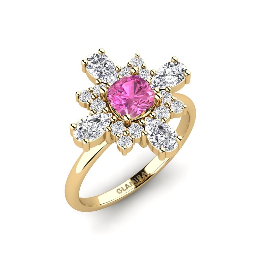 Pink Topaz Ring Etretat