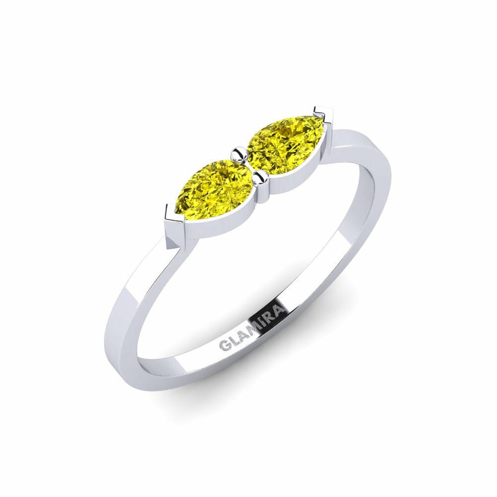 Diamant Jaune Bague Glaros