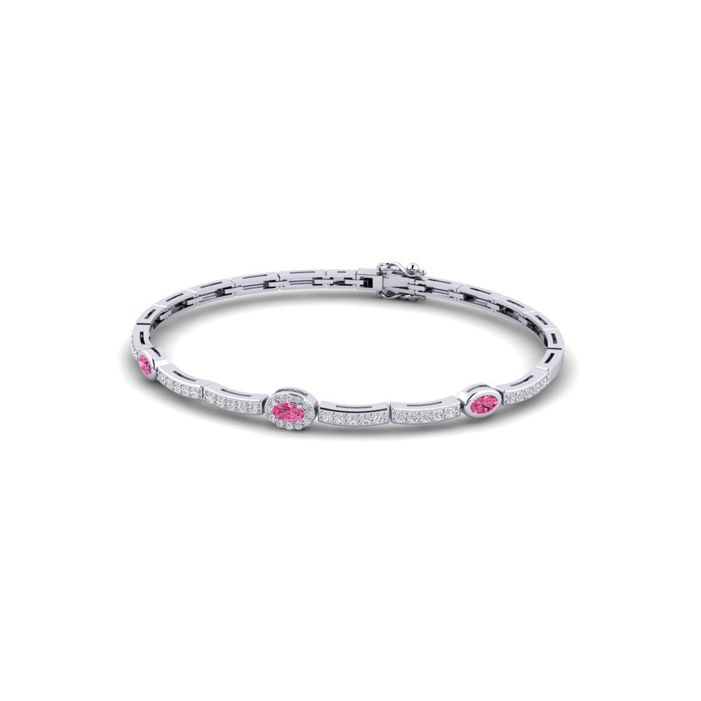 Oval Pink Tourmaline Women's Bracelet Hinojos