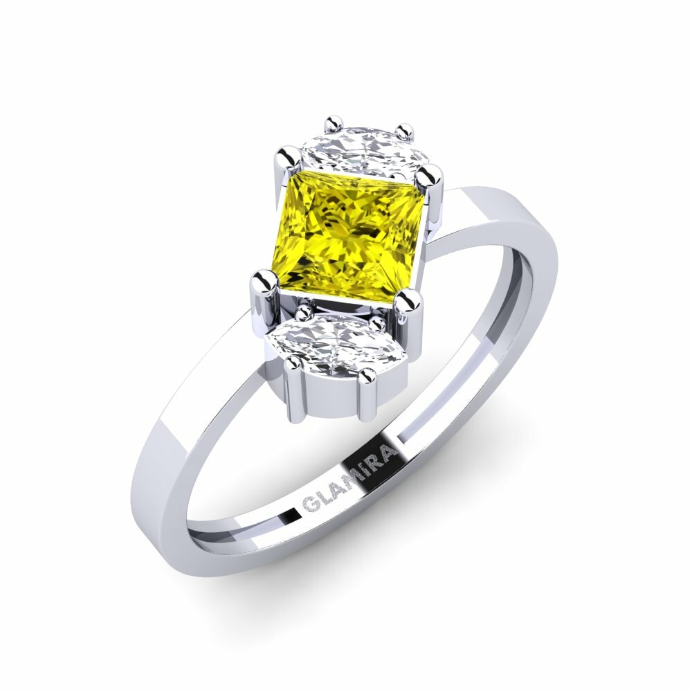 Diamant Jaune Bague de fiançailles Kramvonisi