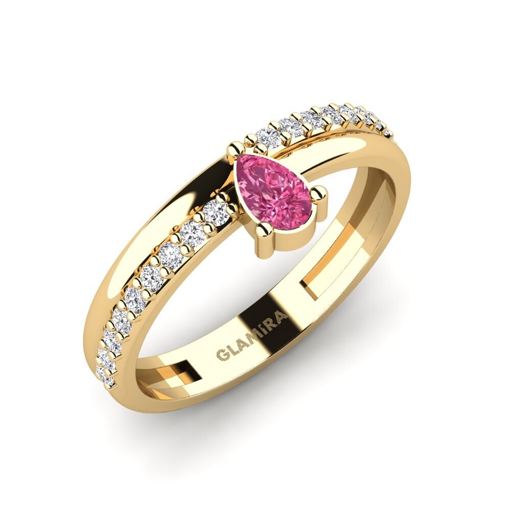 Pink Tourmaline Engagement Ring Lalgaba
