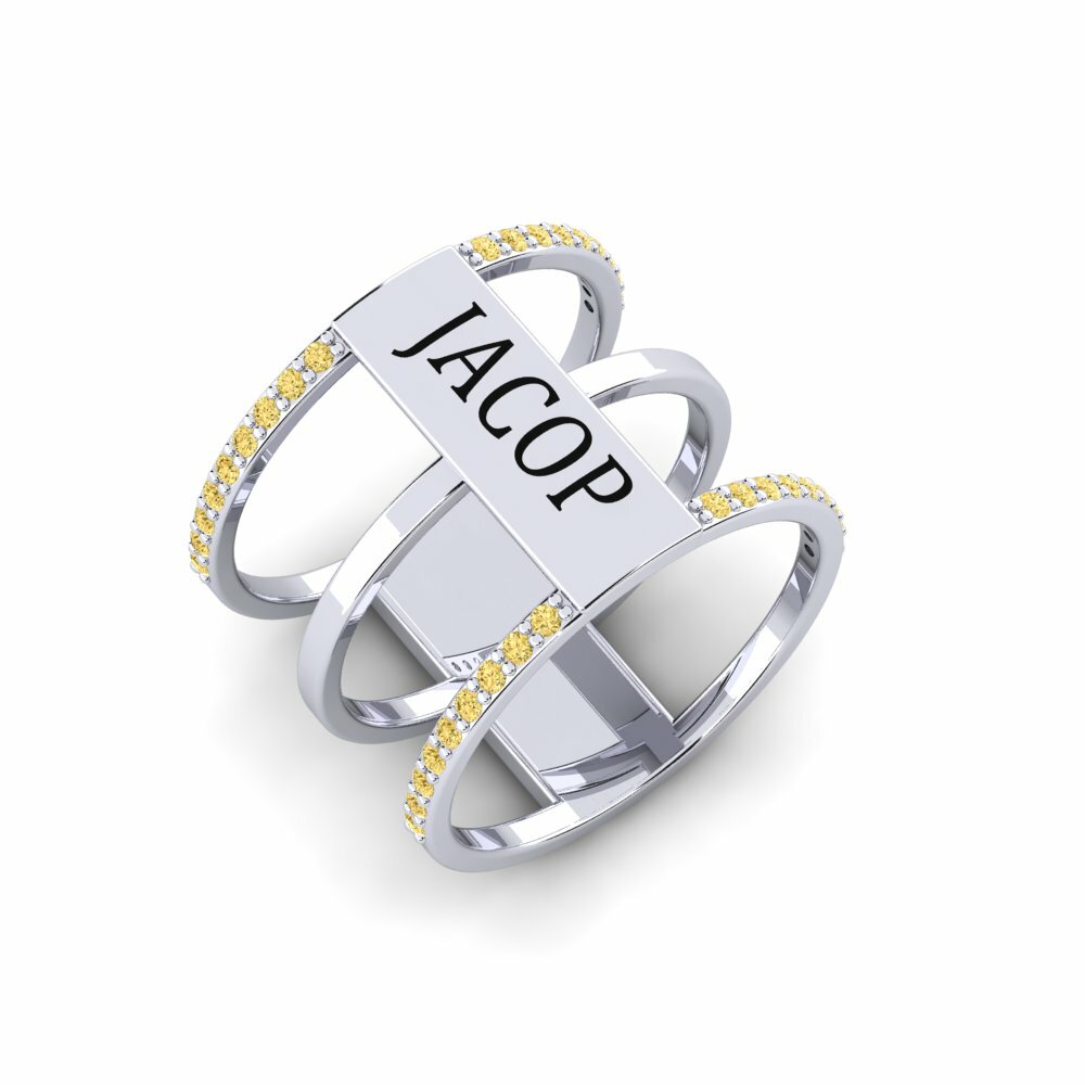 Diamant Jaune Bague Ohanes