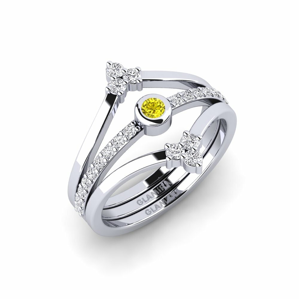 Diamant Jaune Bague Sierro - SET