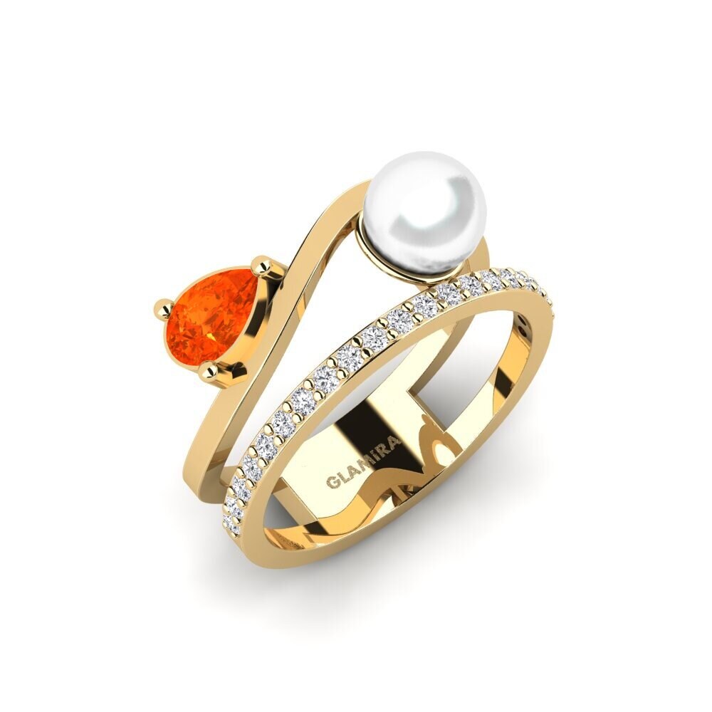9ct Yellow Gold Fire Opal Ring Yevenes