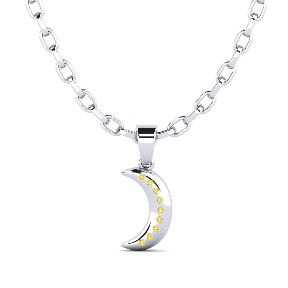 Saphir Jaune Pendentif pour homme Bananaco