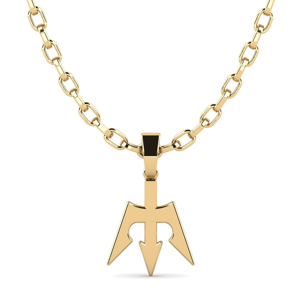 Or Jaune 9k Pendentif pour homme Ternalle