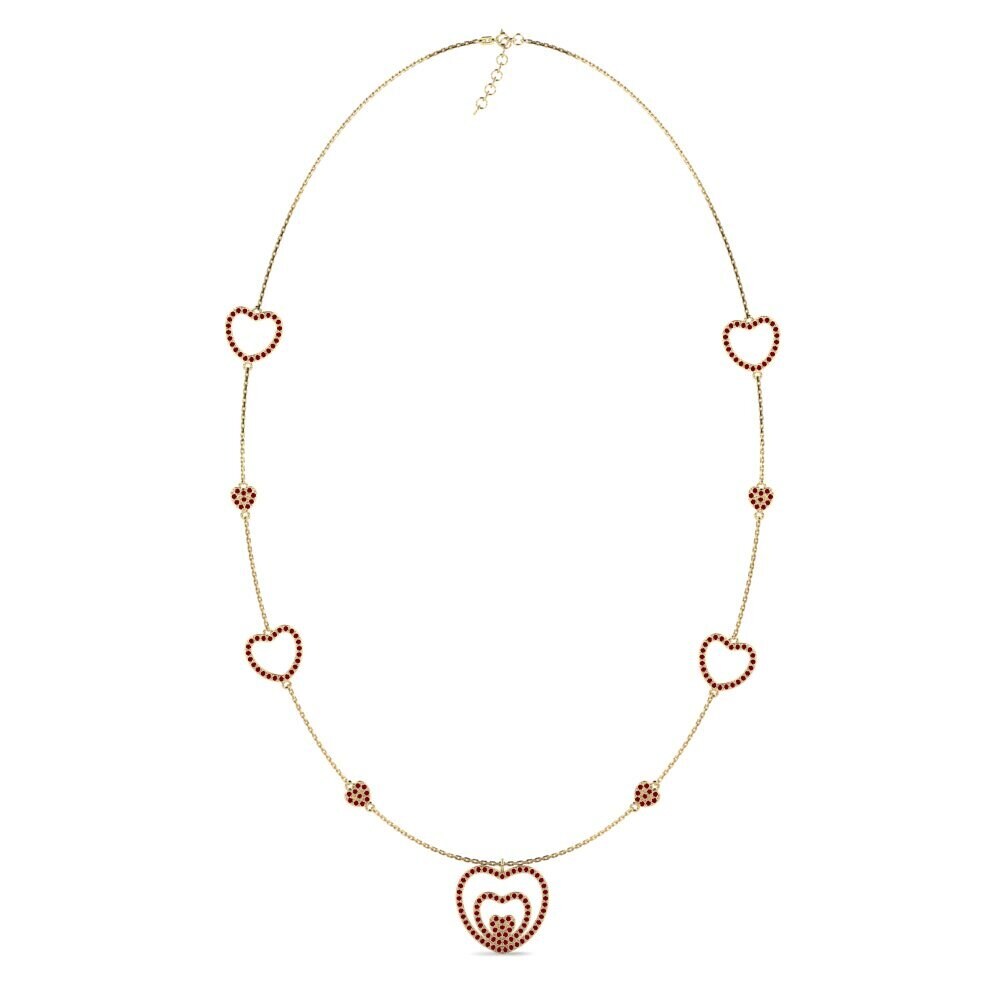 Red Zirconia Women's Necklace Dilania
