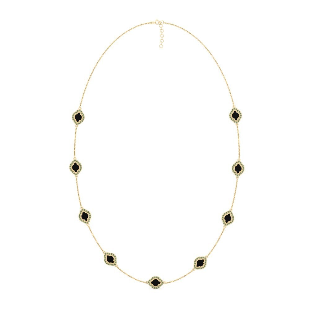Green Diamond Women's Necklace Hidd