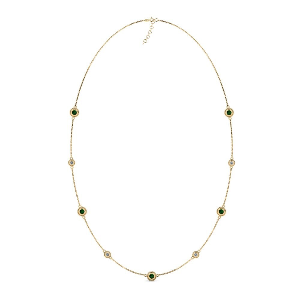 Green Tourmaline Women's Necklace Singo