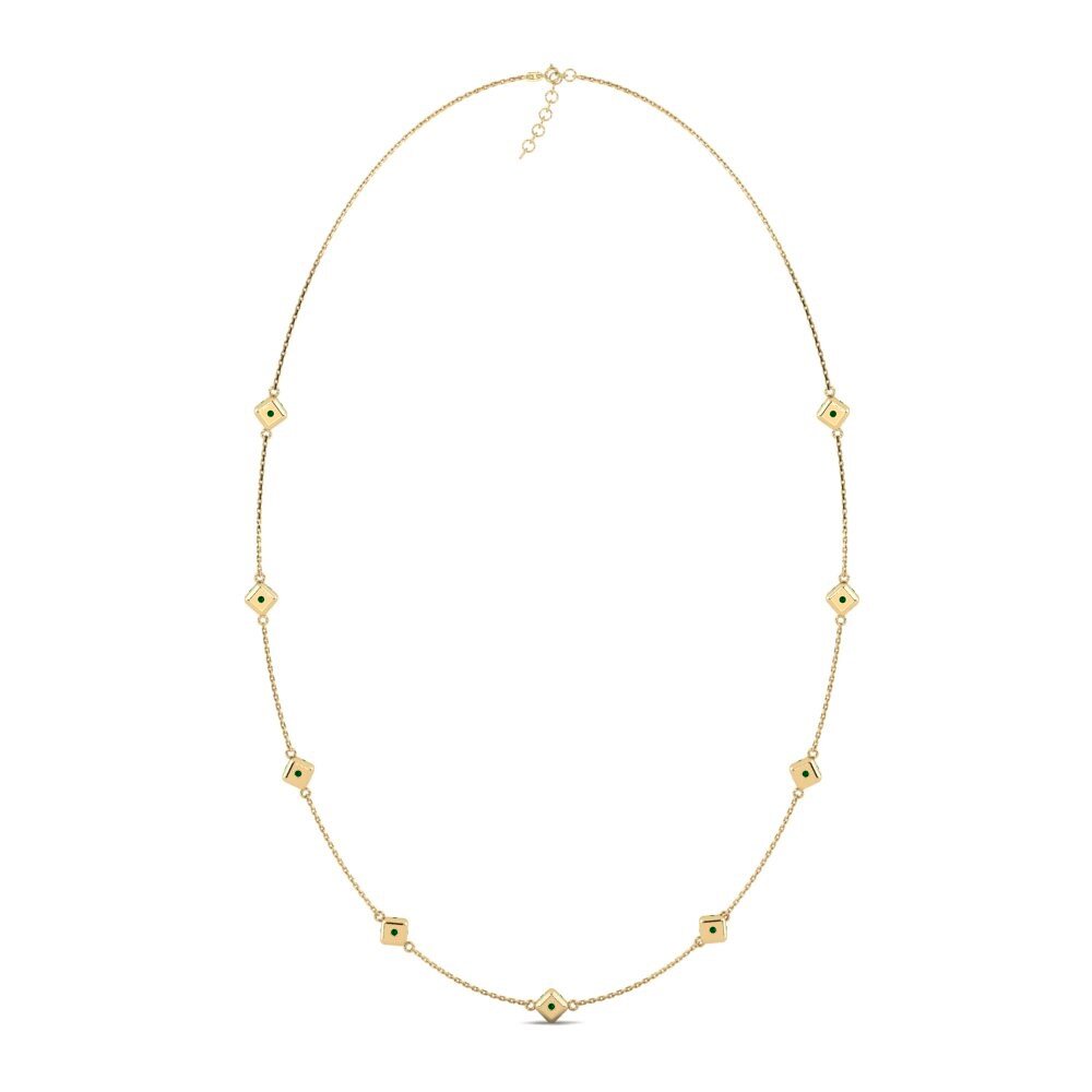 Green Zirconia Women's Necklace Syfiges