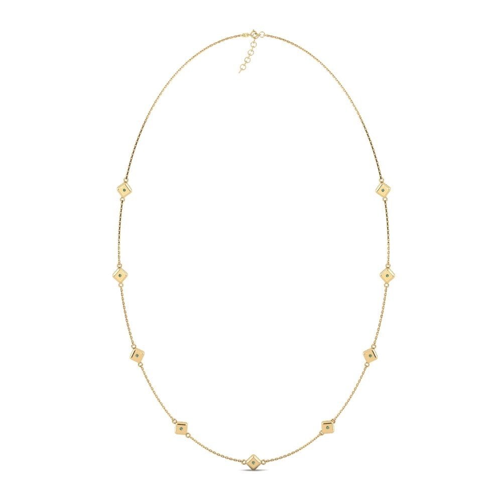 Green Diamond Women's Necklace Syfiges