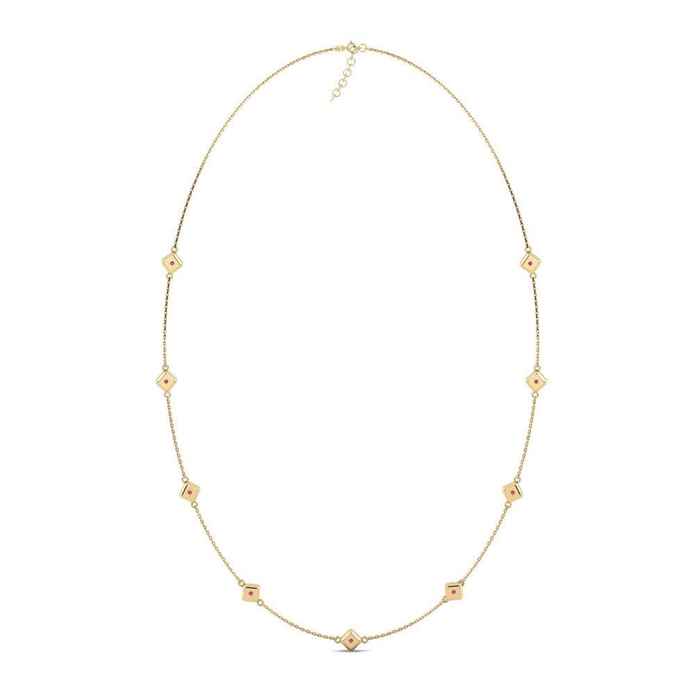 Rhodolite Garnet Women's Necklace Syfiges
