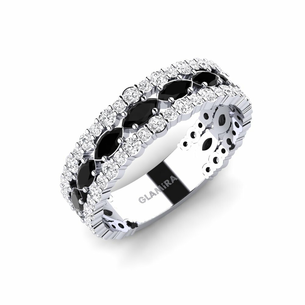 Zwarte Saffier Ringen Gyali