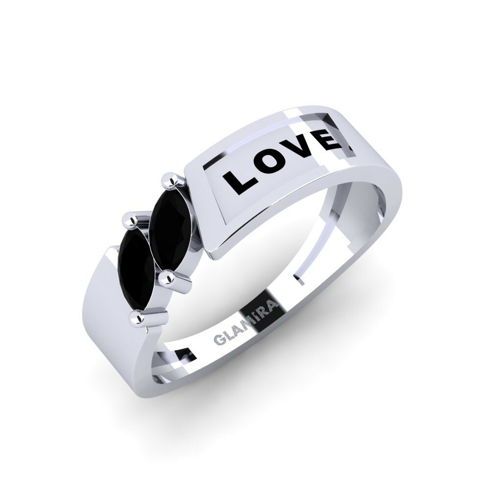 Zwarte Saffier Ringen Gyaros