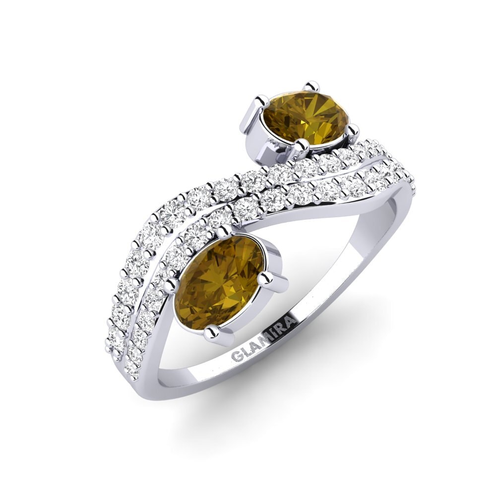 Brown Zircon Ring Halavra