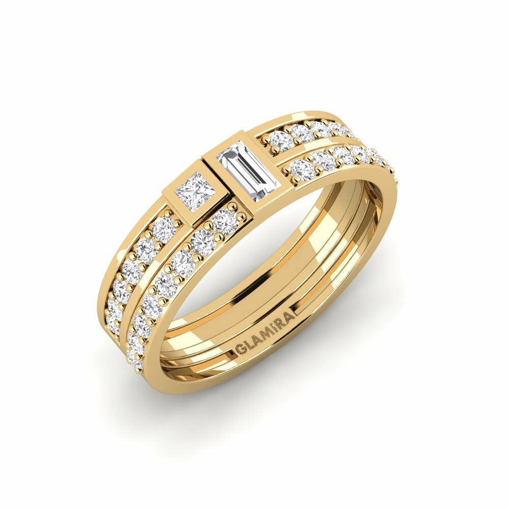 Oro Giallo 375 Anello Honfleur - SET